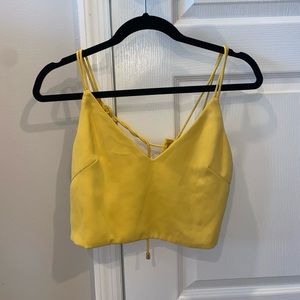 Revolve By the Way yellow crop top. Size XS